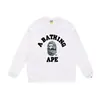 Fornecimento Transfronteiriço e Atacado de Comércio Exterior Marca Tendência Bape Cabeça de Macaco Suéter de Gola Redonda Outono e Inverno Top Jaqueta Tubarão 7
