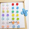 Popular Flor de Cinco Pétalos de Color Sólido 3D para Uñas, Lindo y Versátil Clip para Uñas y Cabello DIY Arte de Uñas Materiales Artificiales Venta al por Mayor