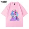 Comércio exterior AliExpress algodão manga curta T-shirt dos homens em torno do pescoço solto tendência esportiva marca lazer correndo fitness verão atacado