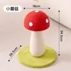 Arranhador de Gato Cogumelo Vermelho, Extra Grande, Totalmente Sisal, Arranhador de Gato de Tamanho Médio, Economiza Espaço, Resistente a Arranhões, Não Solta Pelo, Frete Grátis