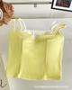 Moda Estilo Americano Color-Blocking Falso Duas Peças Camisola Estilo Garota Popular Emagrecedor Com Bojo Fixo Costas Bonitas Integradas Lingerie