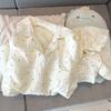 Pijama de Algodón Nube de Comercio Exterior para Mujer Verano 2024 Manga Corta Shorts Dulce y Lindo Dibujos Animados Conjunto de Ropa para el Hogar para Mujer