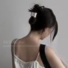Horquilla de metal estilo frío con forma de disco para el pelo, pinza pequeña para sujetar el pelo, pinza de tiburón para verano para mujer