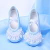 Zapatos de baile para niños encaje Perla ballet danza entrenamiento actuación escenario lindo estilo princesa estilo coreano niña 8061