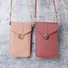 Bolsa de Monedero para Teléfono Móvil con Pantalla Táctil para Mujer, Nueva Moda, Multifuncional, Estilo Coreano, Elegante, de Hombro, Versátil, Bolso Cruzado Sencillo