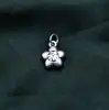 Pingente Pequena Estrela da Sorte Prata Pura S990 Estilo Chinês Retrô Estrela de Cinco Pontas Pingente DIY Pulseira de Bebê Acessórios de Prata