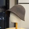 Novo Chapéu de Pescador de Tricô 2026, Estilo Outono e Inverno, Cor Sólida, Versátil, Chapéu Bucket Emagrecedor, Boné Liso de Alta Qualidade
