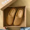 Pantuflas de Medio Uso Lindas de Dibujos Animados con Punta Cerrada para Mujer, Para Usar al Aire Libre, Nuevo Estilo Verano 2026, Zapatos Cómodos Ultra Suaves, Versión Coreana, Resistentes al Desgaste, Estilo Princesa