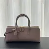 Bolso triangular AL nuevo de cuero genuino, bolso de mano estilo Boston, diseño minimalista, bolso de hombro, bolso cruzado, estilo de alta gama para mujer, adecuado para ventas transfronterizas