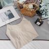 2933 Camisola de Seda de Hielo de Verano Sin Marcas Minimalista Antideslizante Fija Sin Marcas Ropa Interior Se Puede Usar por Dentro y por Fuera con Espalda Hermosa