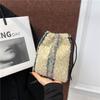 Bolso de Hombro de Gran Capacidad de Lana Felpa Estilo Simple Viento Coreano Moda Casual Felpa Bandolera Tote