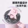 En Stock Vaso de Hielo Degradado de 40 oz Acero Inoxidable 304 Aislado al Vacío Vaso con Popote para Coche