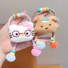 Diadema de Muñeca Divertida de Dibujos Animados para Niños Cuerda de Pelo de Felpa Otoño e Invierno para Niñas Cola de Caballo Alta No Lastima la Cuerda del Pelo Banda de Goma Accesorios para la Cabeza