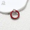 Fecho de Mola Redondo em Formato de Flor Acessórios para Joias DIY Argola de Mola para Chaveiro Argola de Conexão de Liga Pingente para Chave de Carro