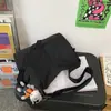 Bolso de lona casual estilo ins nuevo 2026, bandolera versátil unisex, bolso cruzado de gran capacidad moderno para estudiante