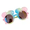 Óculos de Sol Novo Estilo em Formato de Urso, Óculos de Sol Infantis para Meninos e Meninas, Óculos com Proteção Solar e Sombra, Óculos Infantis Fofos e Modernos