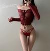 Nuevo Estilo Puro Deseo Sexy Encaje Caliente Moto Encaje Hueco Transpirable Sin Marcas Ropa Interior Bragas para Mujer B31