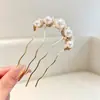 Grampo de Cabelo Vintage para Mulheres, Grampo de Cabelo Metálico de Alta Qualidade em Forma de U com Peônia, Grampo Sofisticado de Nicho, Acessório de Cabelo Estilo Antigo Venda por Atacado