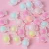 Contas Cor Fantasma Transparente Fosco Estrelas Doces Redondas Contas para DIY Pulseira de Joias Artesanais Acessórios Material