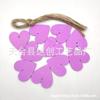Paquete de 10 colgantes de madera en forma de corazón de 4 cm con forma de corazón, pizarra pequeña con cuerda de cáñamo.