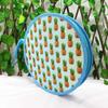 Bolsa Redonda para Talheres de Exterior Multiuso Estilo Ocidental Conjunto de Faca e Garfo Bolsa para Talheres Estampa de Abacaxi Tecido Oxford Bolsa de Piquenique