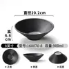 Vajilla de Melamina Xiangyuan Bol Grande Tienda de Fideos Patrón de Piedra Escarchada Bol para Fideos Hot Pot Picante Bol para Sopa de Fideos de Arroz Bol Grande para Sopa