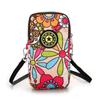 Nova bolsa de celular respirável de nylon simples com zíper de três camadas bolsa de mão casual colorida para atividades ao ar livre entrega em peça única