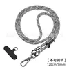 Cordão para pendurar no pescoço do celular pode ser usado na transversal anti-queda universal com clipe traseiro cordão de capa de celular trançada em estoque atacado