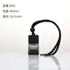 Lanyard Cuadrado para Colgar Difusor de Aroma, Botella de Vidrio de Color de Alto Valor Estético Difusor de Aroma para Coche, Botella de Recarga de Aroma, Venta al por Mayor desde el Fabricante