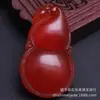 Pingente de Ágata Vermelha Tipo Gelo de Guanyin Buda para Homens e Mulheres, Fivela da Paz de Jaspe Vermelho, Pixiu, Vários Pingentes, Transmissão ao Vivo, em Estoque