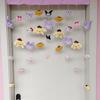 Perro Pudín Conejo Orejón Familia Kulomi Dibujo Animado Cortina de Puerta de Dormitorio Cortina Colgante Cortina para Dormitorio Sin Perforaciones Cortina Decorativa