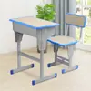 Escritorio y Silla Escolar Gruesos Individuales y Dobles Mesa de Entrenamiento Escolar Set de Escritorio de Estudio para Niños Clase de Tutoría Escritura en Casa