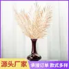 Decoração Natalina Dourada Artificial Transfronteiriça Balde da Sorte com Folhas de Eucalipto Douradas para Arranjo Floral de Ano Novo Decoração com Folhas Douradas