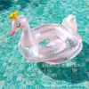 Novedad Anillo Flotador Inflable con Lentejuelas Fondo de Burbujas Princess Pavo Real Caballo Barco Sentado Niños Ave Fénix Unicornio Anillo Asiento con Fondo de Burbujas