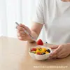 Tenedores de Fruta de Acero Inoxidable Transfronterizos, Tenedores de Estética de Alta Gama, Textura Martillada de Lujo, Tenedores Engrosados de Dos Púas, Tenedores de Postre, Tenedores para Pastel al por Mayor