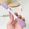 Cepillo de masaje de silicona de doble cabeza aplicación de mascarilla de barro para limpieza facial cabeza suave de silicona cepillo de silicona multifuncional para mascarilla 2 en 1