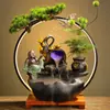 Fuente de Agua Decoración Estilo Chino Suerte Creativa Sala de Estar Entrada Oficina Humidificador Mudanza a Casa Nueva Regalo de Inauguración