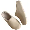 Pantuflas de Algodón Impermeables Estilo Birken para Mujer 2025 Nuevas Punta Redonda Felpa Cálida para el Hogar/Viaje al Exterior Pantuflas de Algodón para Mujer Invierno