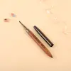Pluma para Arte de Uñas Mango de Sándalo Corto Práctica Pintura Flor Línea Dibujo Pintura Fototerapia Herramienta Especial Juego de Pinceles