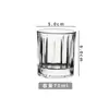 Copa de Vidrio Grabada con Patrón de Diamantes para Licores, Copa de Vino, Copa de Sake, Copa de Vino Blanco, Chupito, Copa de Vino Pequeña