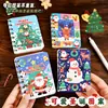 Cuaderno de Espiral de Dibujos Animados de Navidad Estudiante Mini Portátil Pequeño Cuaderno Chica Linda Bolsillo Cuaderno de Estudio Papelería