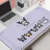 Kuromi Mouse Pad Grande de Desenho Animado Sanrio Melody Menina Fofa Tapete de Mesa Antiderrapante Borracha Vários Tamanhos