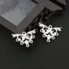 Accesorios para Joyería DIY Pasador de Aleación Broche con Forma de Hoja Colgante para Collar Pinza Broche de Jade Pinza para Collar