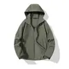Nueva Chaqueta Impermeable Cortavientos con Capucha para Primavera/Otoño 2026, Resistente a Rayones y al Desgaste, para Senderismo Casual al Aire Libre