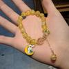 Pulsera de Mariposa de Cristal Ojo de Gato Douyin para Mujer Diseño Nicho Ins Pulsera Luz de Luna Gris Pulsera DIY Regalo para Estudiante