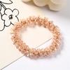 Celebridad de Internet Femenina Cuerda para el Cabello de Perlas Cristal Anillo para el Cabello Diamantes de Imitación Cola de Caballo Liga para el Cabello Sencilla Pulsera Diadema de Doble Uso Lujo Accesible