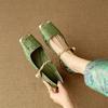 Elegantes Zapatos de Tacón Alto Mary Jane para Mujer, Novedad Primavera 2025, Estilo Chino Tardío para la Noche, Zapatos de Tacón Grueso para Vestido de Hada