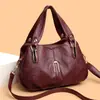 2026 Nuevo Bolso Transfronterizo para Mujer Bolso de Hombro Cruzado Retro Europeo y Americano de Gran Capacidad Bolso de Mano de Cuero Suave Bolso Tote para Mujer