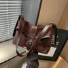 Bolsa dobrável da moda estilo coreano inspirada em motociclista para mulheres, nova coleção de verão 2026, moderna e espaçosa, adequada para o dia a dia, pode ser usada como bolsa de ombro ou bolsa transversal
