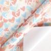 Exclusivo para Exportação Transfronteiriça Tamanho Grande 43cm Rolo de 3m Papel de Presente Dia dos Namorados Série Amor Papel Artesanal Atacado